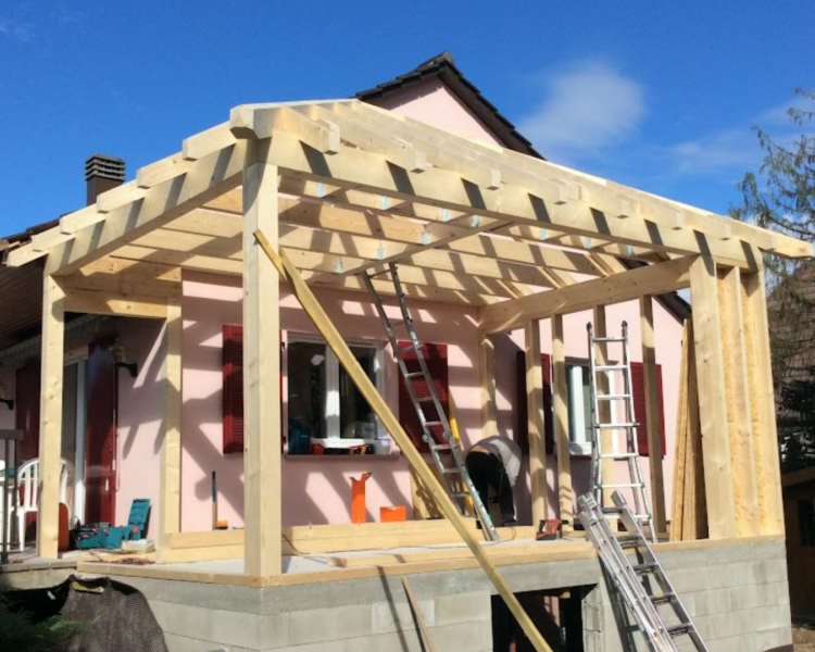 Extension en ossature bois à Molsheim (Bas-Rhin)